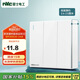 NVC雷士電工明裝開關(guān)插座 三開雙控 86型墻壁開關(guān)面板 N02白色