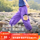 小虎寶兒【抑菌&涼感】男童休閑防曬長(zhǎng)褲夏薄女童戶外運(yùn)動(dòng)褲中大童防蚊褲