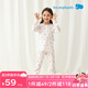 麗嬰房（Les enphants）童裝嬰兒衣服純棉兒童內衣套裝薄寶寶秋季套裝長袖睡衣秋薄款 粉幻派對 110 CM/4歲