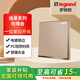 羅格朗逸景玫瑰金開關(guān)面板一開雙控二三四開單多控家用燈開關(guān)86型暗裝 一位單控 開關(guān)