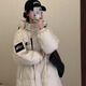 久潤北面久潤北面FW23北面長款羽絨服申敏兒冬季加厚過膝連帽外套男女同款 北面WF23白色 L 體重130斤-165斤