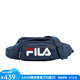 斐樂（FILA）斜挎包腰包男士胸包女包情侶款輕便休閑運動包  潮流旅行LA171J81 PEAC/CRED/WHT藍色1 one size