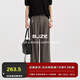 伯爵卓爾【天絲醋酸薄款涼感】寬松直筒休閑褲男士長褲子2025夏季 F521265 風鈴灰（直筒版） S