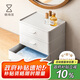 懶角落桌面收納盒抽屜化妝品收納盒辦公電腦桌面收納 白色抽屜三個(gè)裝