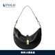 Polo Ralph Lauren 拉夫勞倫 Polo ID 女配 經典款皮革迷你單肩包RL51969 001-黑金 ONE