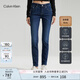 Calvin KleinJeans四季款女士簡(jiǎn)約休閑通勤ck洗水微彈合體版牛仔褲J223294 1BJ-牛仔藍(lán) 27
