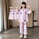 兒童睡衣夏季哪吒云朵棉薄款短袖三件套母女親子家居服中大童套裝 30205三件套【短袖+長褲+短褲】 110 【童10碼】身高105-115CM