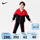 NIKE3BRAND 耐克男女童開襟衛(wèi)衣+褲子2件套冬季加絨保暖兒童套裝