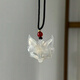狐貍面具項(xiàng)鏈國風(fēng)編織禮物情侶送閨蜜吊墜守護(hù)靈學(xué)生簡約男女百搭 【1條】白色