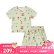 Milkbarn兒童夏季套裝寶寶純棉衣服男女童洋氣時髦童裝 清涼樂園 90 cm