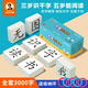 馮式早教幼兒識字卡片啟蒙3000字寶寶兒童早教無圖漢字生字卡認字學(xué)前大全 （加厚款）1-3000字識字卡含扣環(huán)