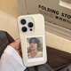 小莓介純色磨砂果凍二合一殼放照片小卡適用vivox200s手機(jī)殼vivos30膚感s19小眾x100s創(chuàng)意s18e全包保護(hù)套 磨砂果凍二合一白色 VIVO-X200S
