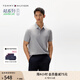 TOMMY HILFIGER【透氣舒適】夏季男裝珠地網(wǎng)眼商務(wù)休閑純色翻領(lǐng)短袖T恤POLOJA572 【經(jīng)典百搭】灰色P8F M （推薦：135-150斤）