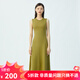 哥弟真的好（GIRDEAR）女裝圓領(lǐng)無(wú)袖素色針織洋裝連衣裙A500196 草木綠 S (2碼)