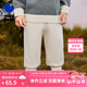 迷你巴拉【蹦蹦褲】褲子冬新款加絨保暖抑菌長褲 淺卡其50311 90 cm