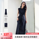 梵希蔓氣質(zhì)無袖牛仔連衣裙女2025年夏季新款小眾設(shè)計(jì)時尚收腰長裙 M9753 牛仔藍(lán) XL