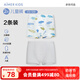 愛慕兒童新品棉底襠抗菌莫代爾兒童內(nèi)褲男女童平角內(nèi)褲2條裝A類薄透氣短褲 男-滿分方程 2條 100 （24-36斤）