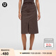 lululemon丨City Sleek 女士高腰半身裙 LW8ALKS 濃縮咖啡色 專屬款 26