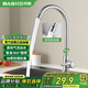 邦客（BAGKKO）廚房水龍頭單冷健康不銹鋼水槽池洗菜盆龍頭洗手盆面盆