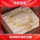 平安鎖手鏈女宮廷復(fù)古風(fēng)感女士小眾設(shè)計(jì)福牌手串首飾 綠珠福牌平安鎖手鏈