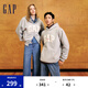 Gap女裝碳素軟磨抓絨字母logo連帽衛(wèi)衣外套641221 淺灰 160/80A(S) 亞洲尺碼
