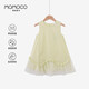瑪米瑪卡（MOMOCO）女童夏裝連衣裙大童夏季新款透氣甜美拼接棉布裙 綠色  120 