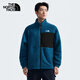 The North Face北面抓絨衣男戶外保暖兩面穿仿羊羔絨89YY 夜泊藍(lán)/1NO M