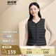 波司登（BOSIDENG）【反季】輕薄羽絨服90絨女短款露營(yíng)徒步拿捏溫差休閑保暖馬甲背心 【店長(zhǎng)推薦】黑色8056 M 165/88A