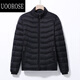 UOOROSE反季秋冬棉衣男輕薄棉服男士棉衣大碼棉襖中青年爸爸冬裝外套 黑色 3XL 129-145斤