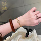 郎凱丹頓巴西紅瑪瑙手鐲女玉鐲紅色玉髓本命年龍年轉(zhuǎn)運(yùn)平安新中式手鐲禮物 62mm 冰透高級(jí)紅