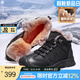 駱駝（CAMEL）冬季新款羊毛加絨厚底磨砂牛皮保暖城市戶外徒步鞋男靴 G13W307076 黑色 42