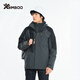 Simboo三合一沖鋒衣女男戶外新款防寒防風(fēng)登山服秋冬加絨加厚外套夾克 9805深灰-男款 L
