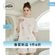 gelatopique25春夏新品女睡衣滿印小熊圓領(lǐng)短袖T恤PWCT251288 粉色 均碼