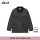 DZZIT地素棉服2024冬季新款復古丹寧主義時尚牛仔外套女 深灰色 M