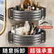 申梵（SHENFAN）衛生間置物架浴室廁所壁掛墻上三角架免打孔洗澡洗手間轉角收納架 【加高6.8cm】加厚雙層槍灰