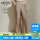 艾諾絲雅詩(shī)【商場(chǎng)同款】2025夏季新品醋酸垂感闊腿褲直筒休閑褲女40523072 茶棕色 M