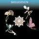 SHILUOZHEN七夕情人節(jié)禮物送女友愛人老婆胸針高檔女奢侈大氣收腰防走光別針 一星期胸針禮盒套裝
