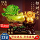 銅雀天驕玉白菜招財貓開業(yè)擺件公司新店飯店開業(yè)大吉高檔禮品生意興隆禮物 尺寸約39*19*34cm