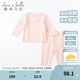 戴維貝拉（DAVE＆BELLA）兒童內(nèi)衣套裝男童德絨睡衣女童家居服中大童秋衣兩件套秋裝新款 淺粉色【DBJ20266-K】 90 cm（建議身高80-90cm）