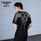 BOY LONDON【暗黑羅盤(pán)】夏情侶款短袖權杖印花炸街潮牌T恤N01906 N0103902 M