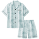 俞兆林（YUZHAOLIN）冰絲睡衣男夏天薄款短袖短褲套裝男士夏季大碼可外穿家居服 NSJYI-43039 XL 男（建議120-140斤）