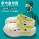 安尚芬手術(shù)室拖鞋女2025新款夏季外穿透氣防滑防臭eva醫(yī)護(hù)士洞洞鞋女款 白綠【專為手術(shù)室設(shè)計(jì)】 38-39 【正碼】