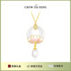 周大生好運(yùn)蓮蓮平安扣珍珠項(xiàng)鏈純銀新中式國(guó)風(fēng)生日禮物送女友