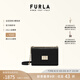 芙拉（FURLA）【七夕禮物】1927牛皮小號女士簡約休閑小包單肩斜挎鏈條包小方包 黑色