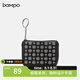 半坡飾族（bampo）錢(qián)包包包卡包小錢(qián)夾真皮牛皮柔韌耐用原創(chuàng  )時(shí)尚小錢(qián)包便攜小包 黑色