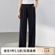 纖莉秀【時尚休閑舒適運動健身兩件套裝】大碼女裝胖mm2025春新款033 黑色【褲子QK0783】 XL