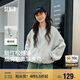 森馬外套女短款寬松純色夾克2025春秋復(fù)古休閑棒球領(lǐng)109125108005