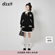 DZZIT地素棒球服秋冬美式復(fù)古夾克外套 黑色 M