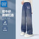 真維斯女童牛仔褲兒童薄款2025新款春秋款耐磨修身長褲女孩洋氣褲子秋裝 【耐磨有型】牛仔藍(lán)/櫻花的季節(jié) 120