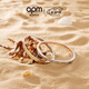 APM Monaco TOI MOI摩斯密碼手鐲時尚送女友 玫瑰金  情侶七夕禮物 玫瑰金色 M (16.5cm)